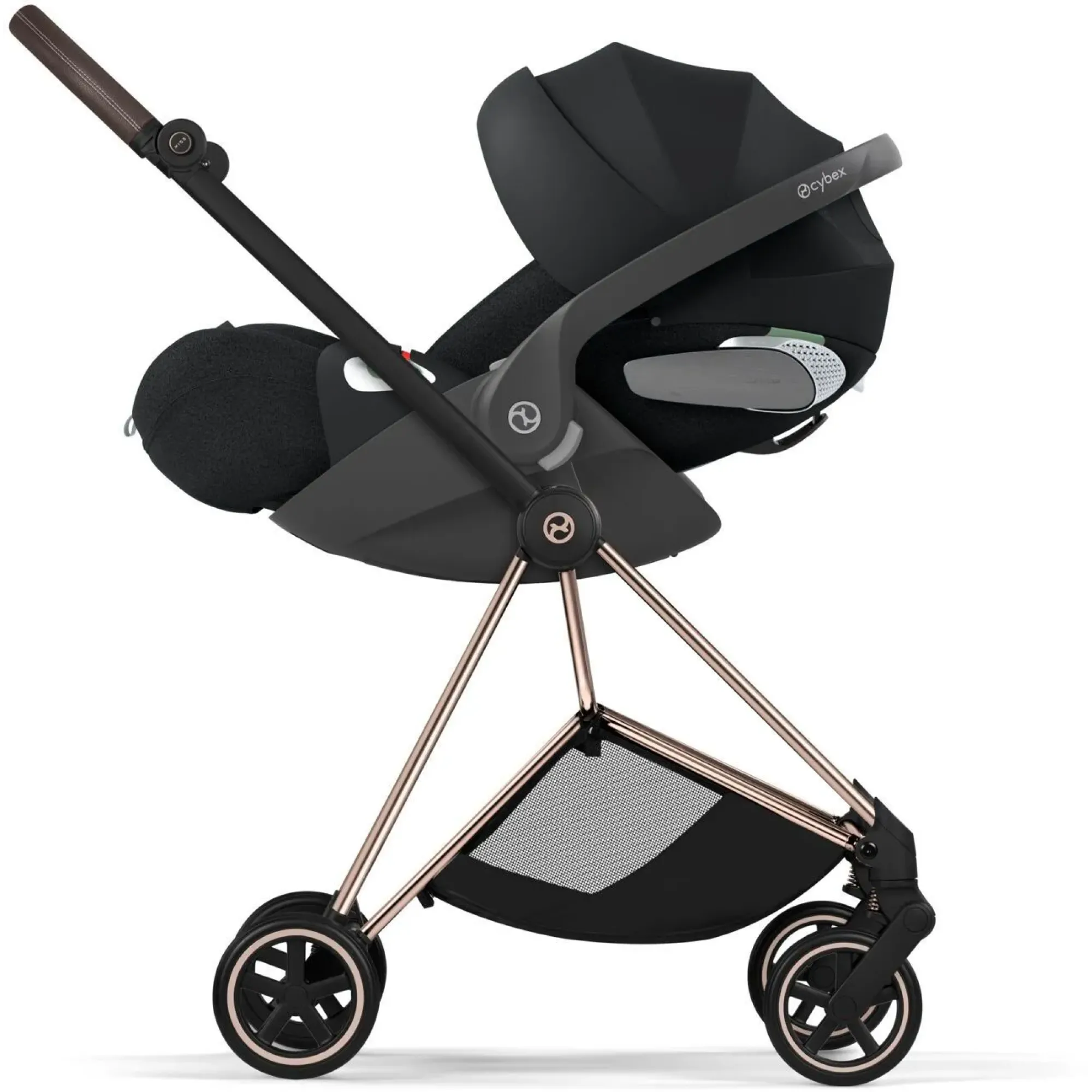 Шасі Cybex Mios 5.0 та Каркас прогулянкового блоку Rosegold