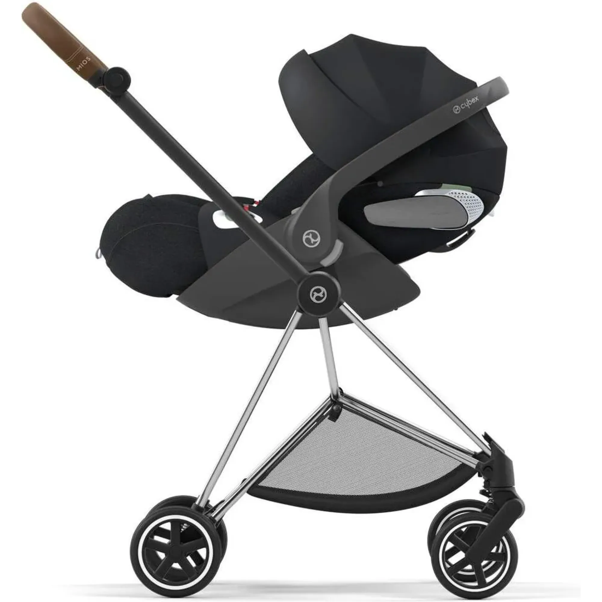 Шасі Cybex Mios 4.0 та Каркас прогулянкового блоку Chrome Brown
