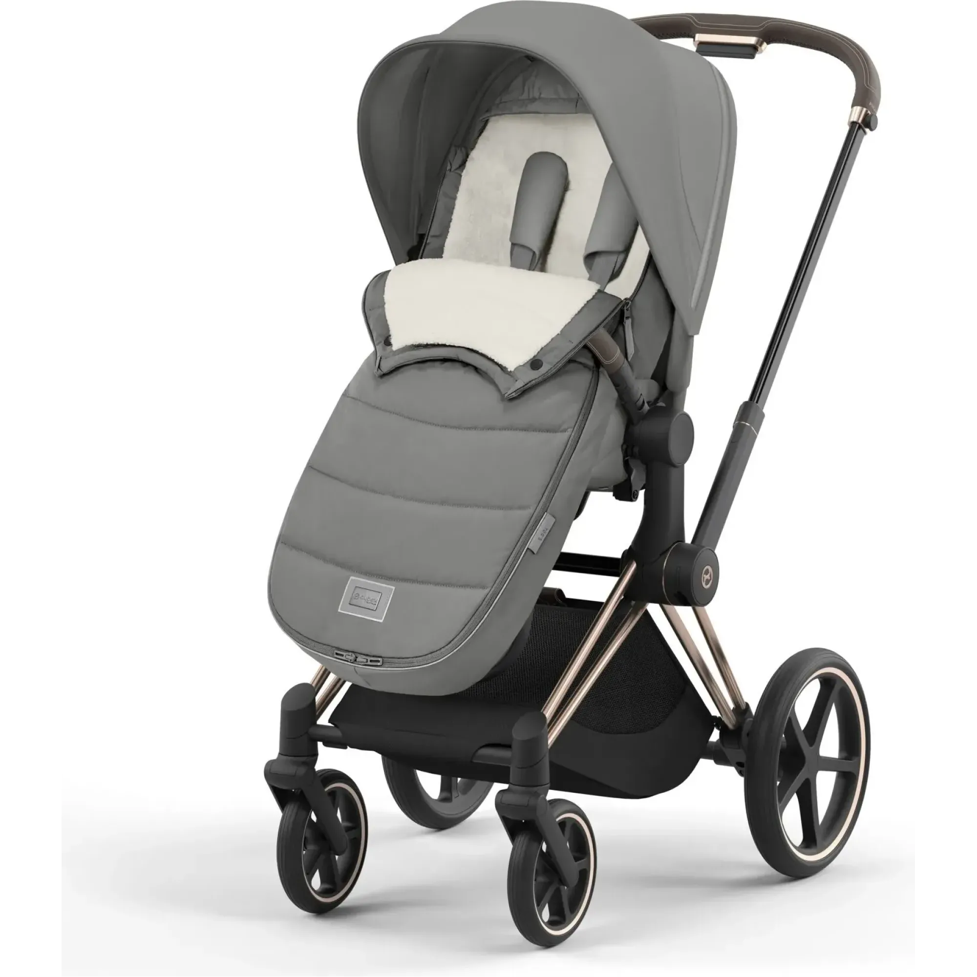 Зимовий конверт (чохол для ніг) Cybex Platinum Footmuff Mirage Grey