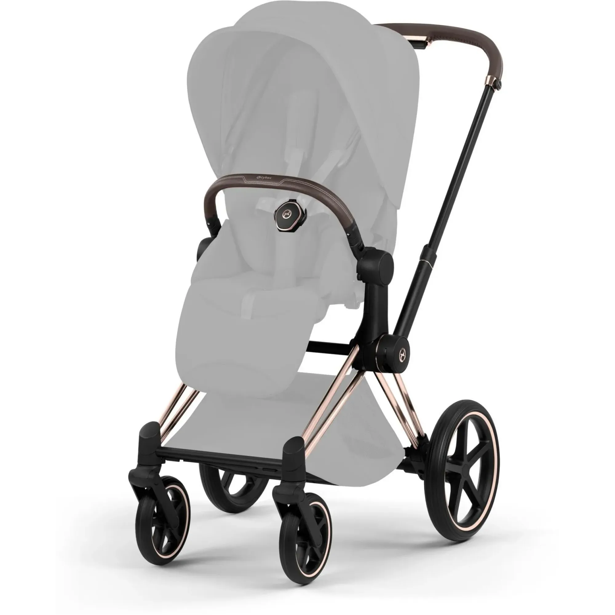 Шасі V5 Cybex Priam та Каркас прогулянкового блоку Rosegold