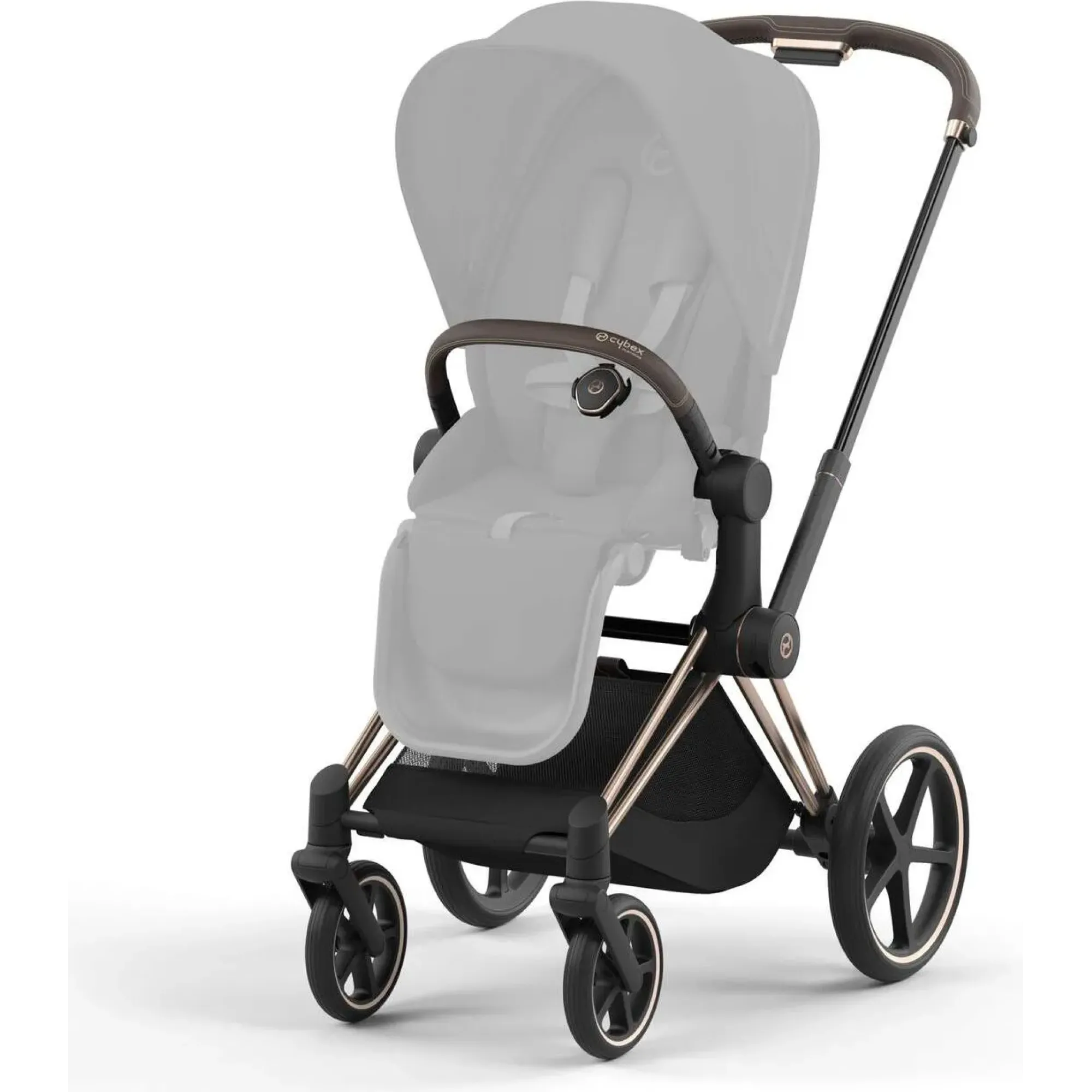 Шасі Cybex Priam та Каркас прогулянкового блоку Rosegold