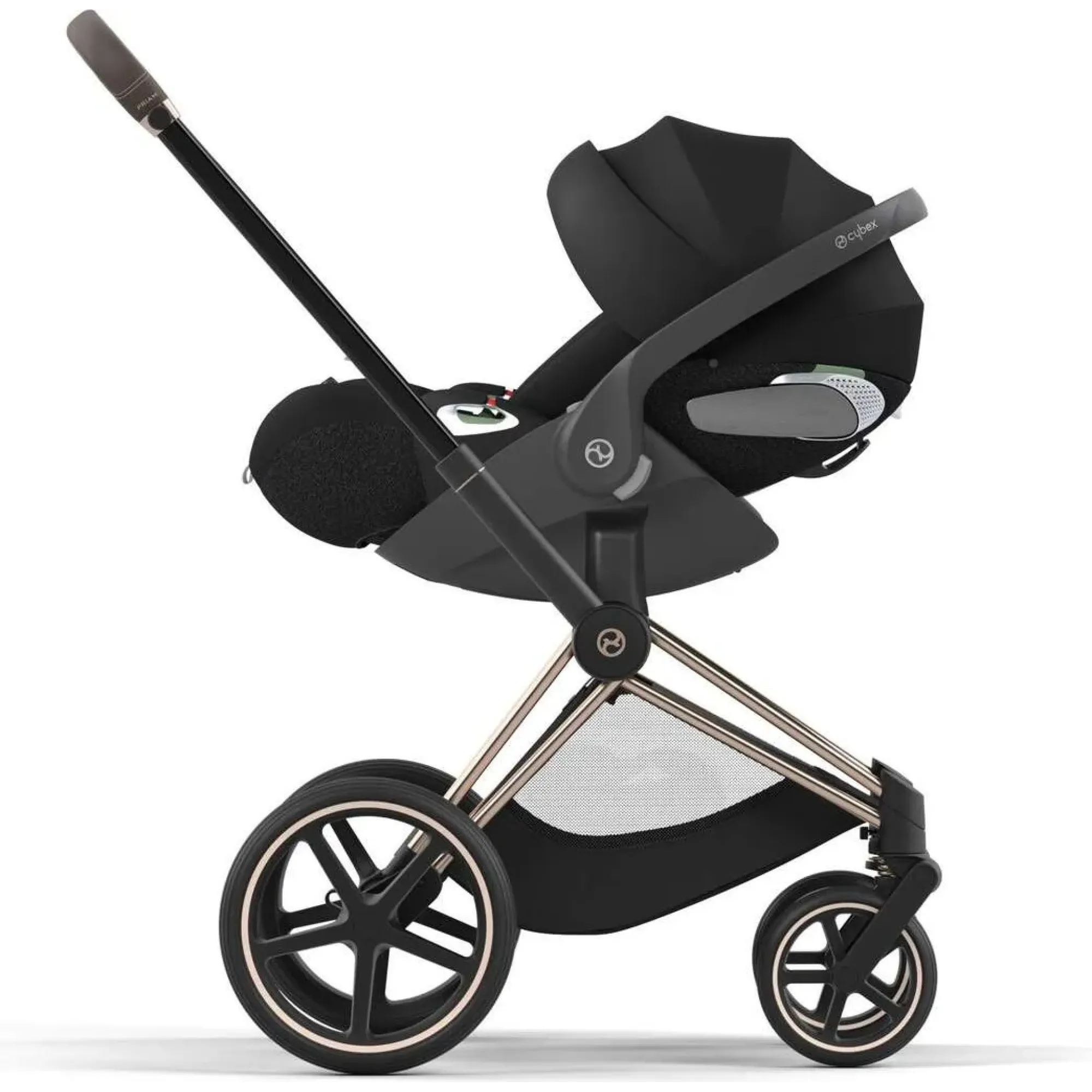 Шасі Cybex Priam та Каркас прогулянкового блоку Rosegold