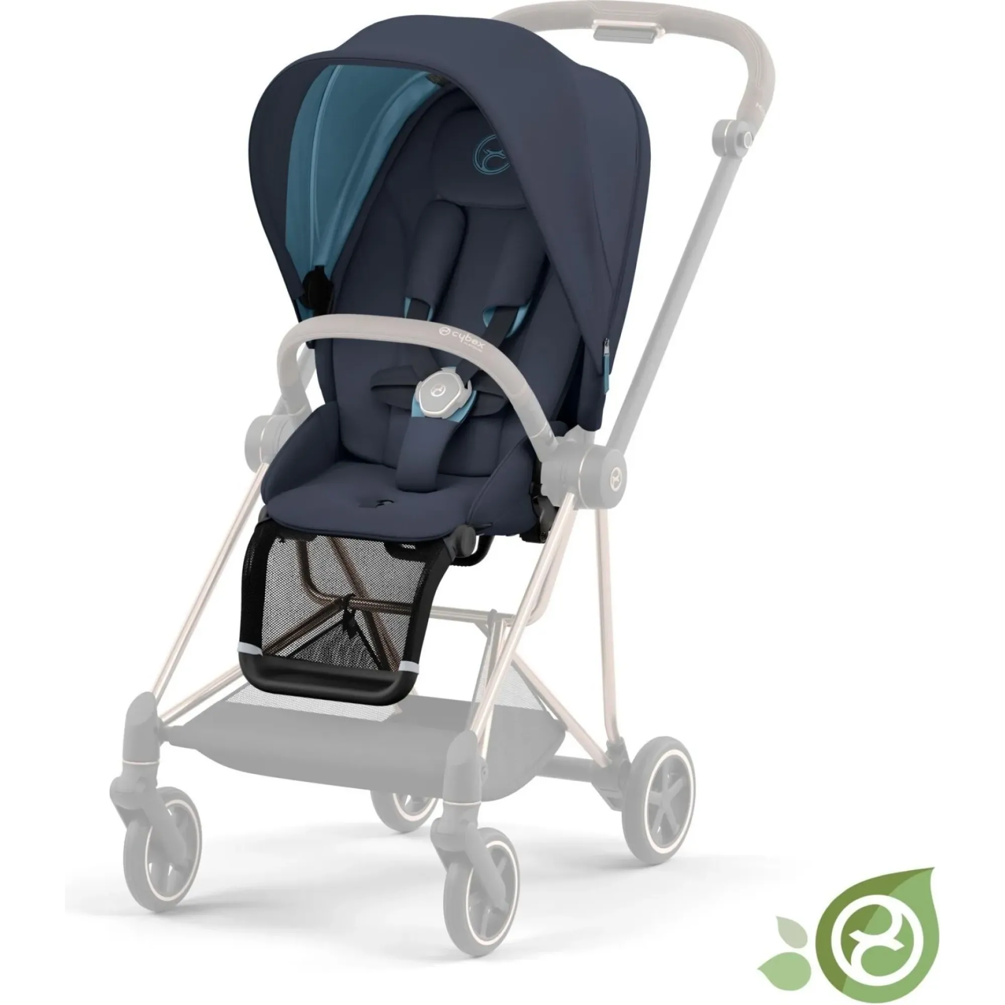 Чохол тканинний для прогулянкового блоку Cybex Mios Conscious Collection Dark Navy