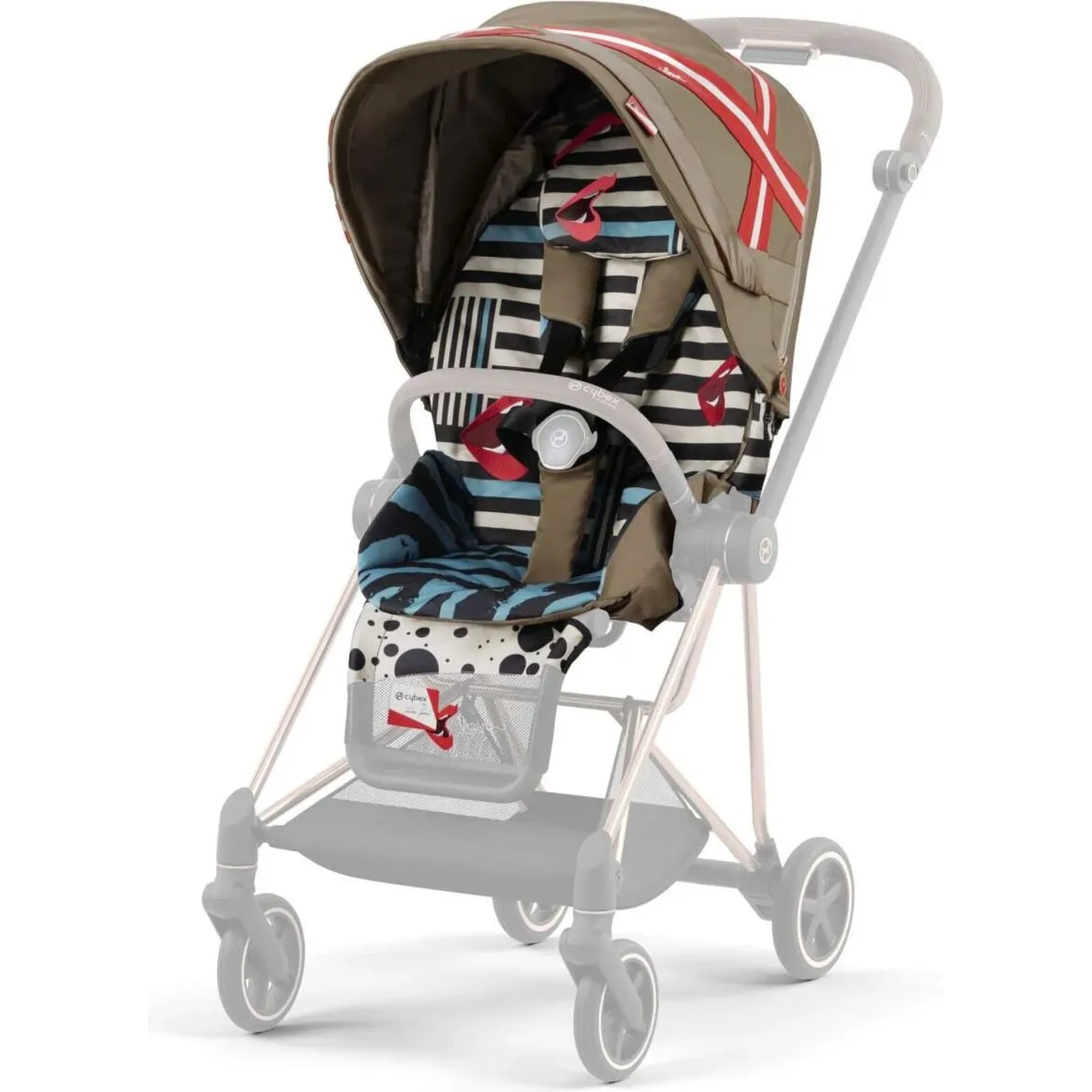 Чохол тканинний для прогулянкового блоку Cybex Mios by Karolina Kurkova One Love