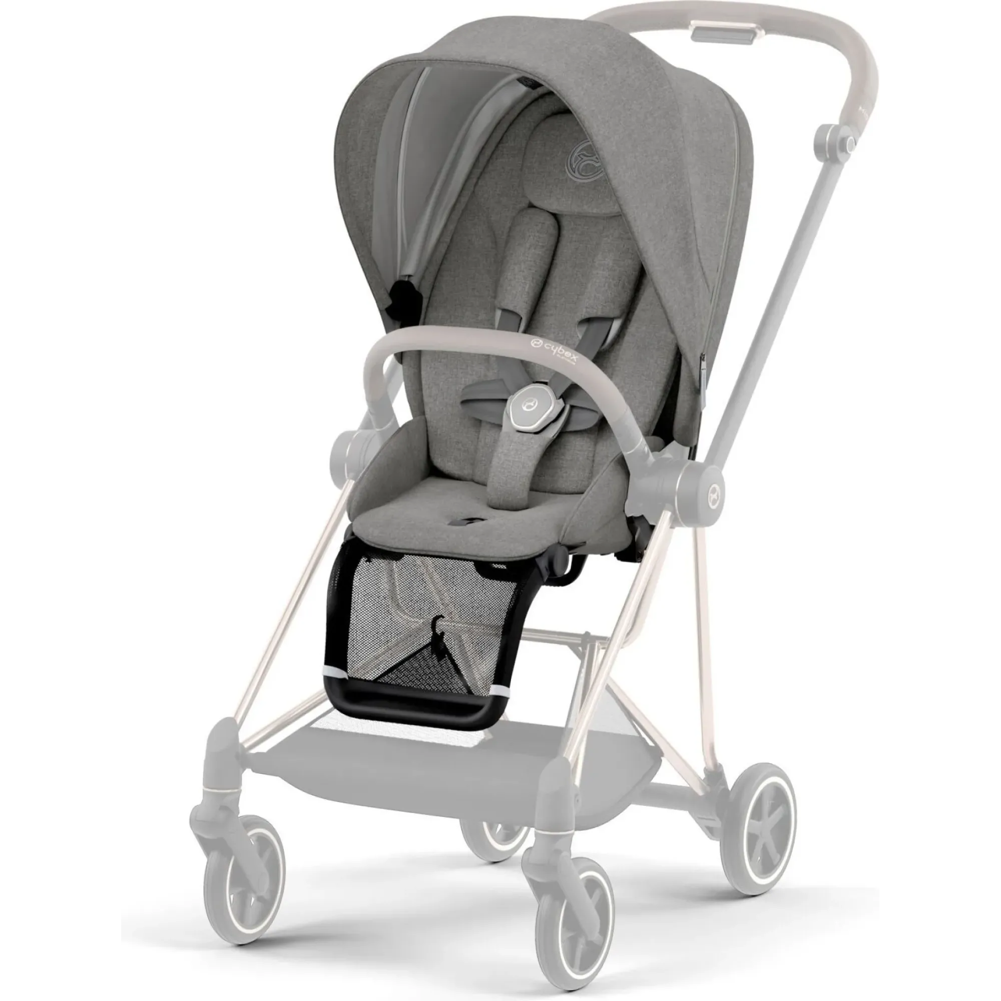 Чохол тканинний для прогулянкового блоку Cybex Mios Manhattan Grey Plus