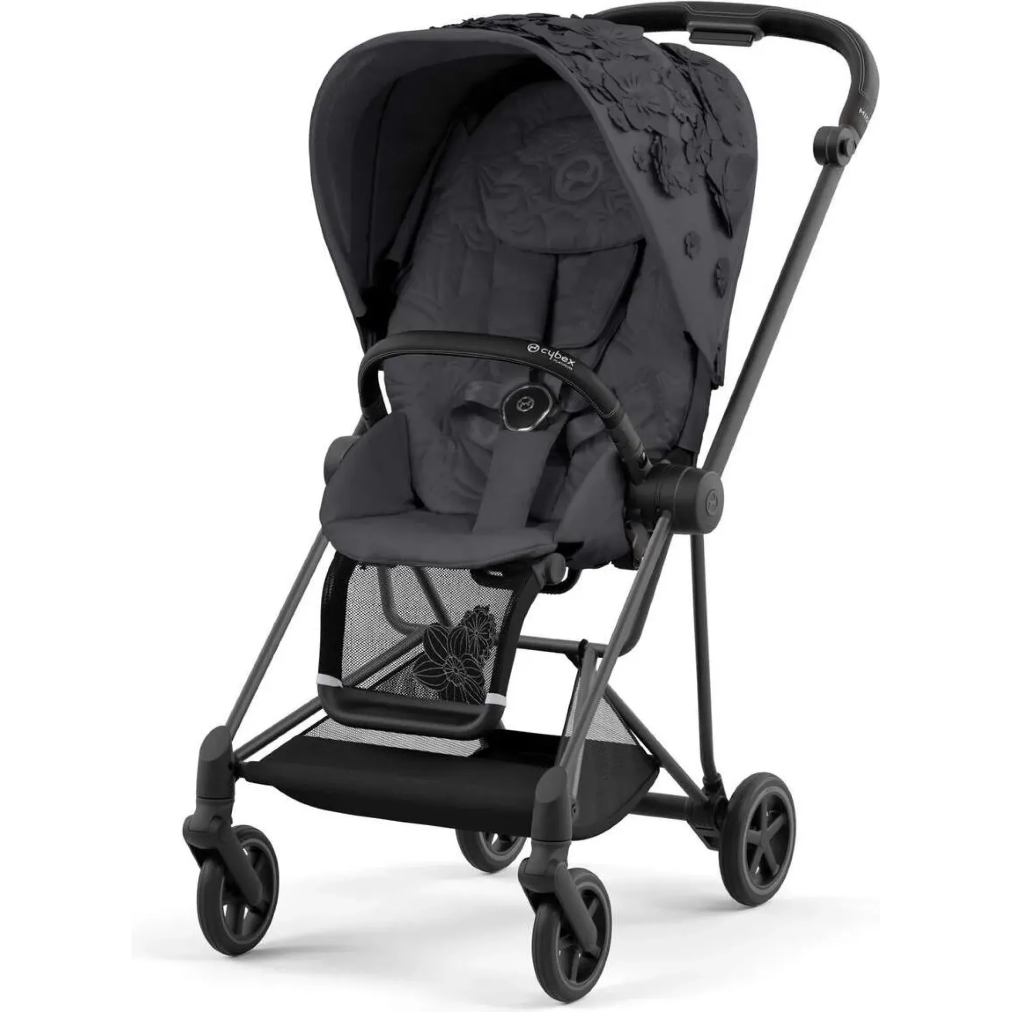 Чохол тканинний для прогулянкового блоку Cybex Mios Simply Flowers Grey