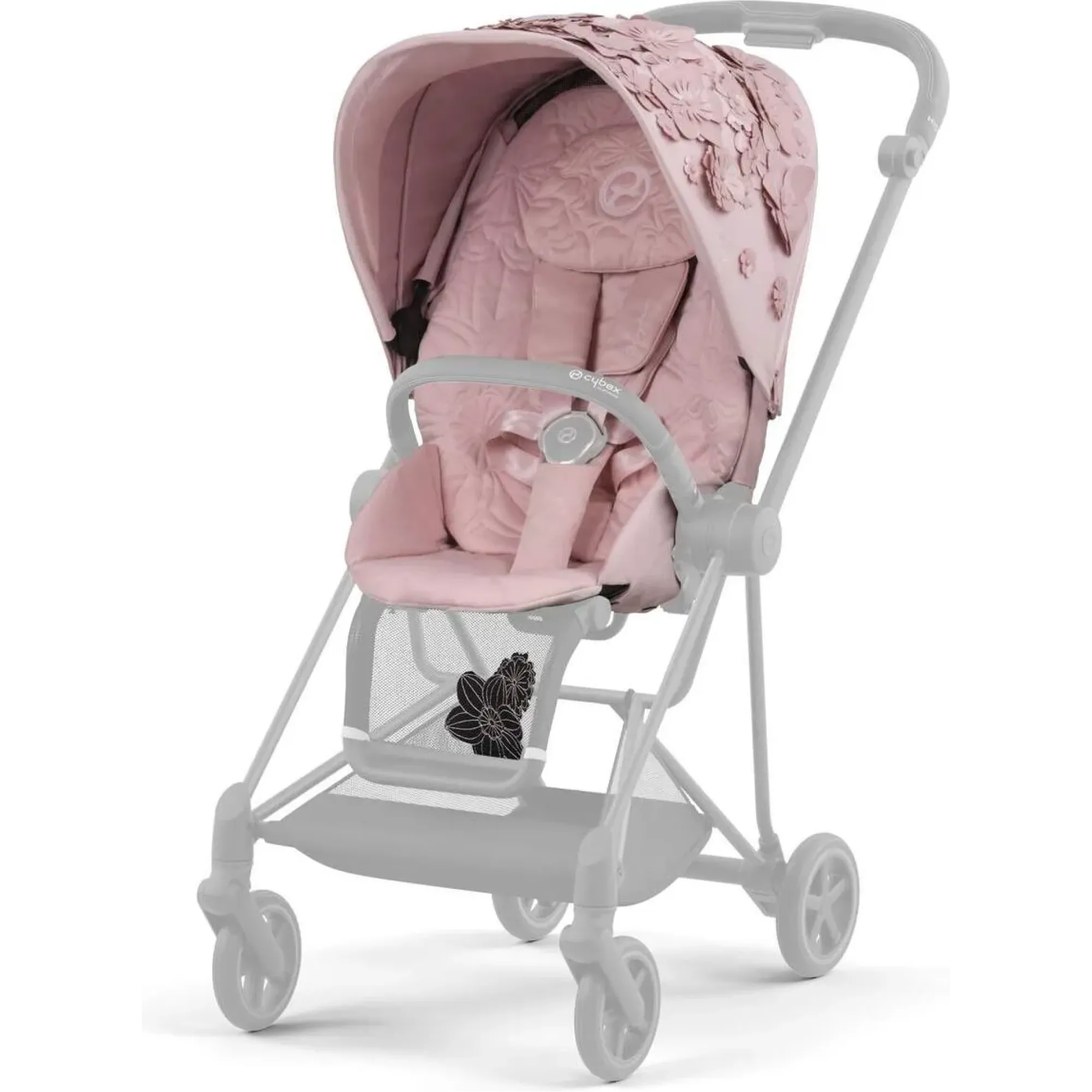 Чохол тканинний для прогулянкового блоку Cybex Mios Simply Flowers Pink
