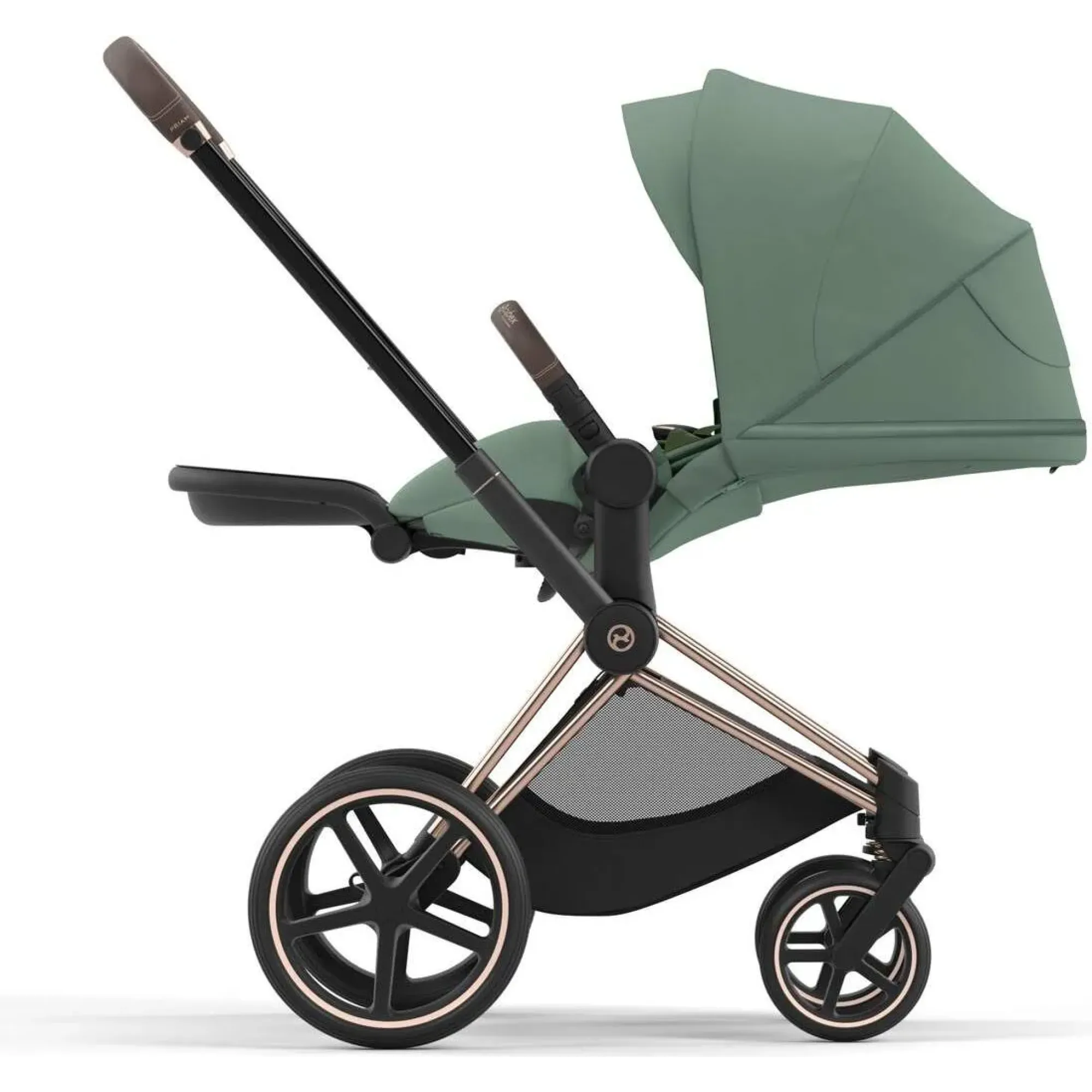 Чохол тканинний для прогулянкового блоку Cybex Priam Leaf Green