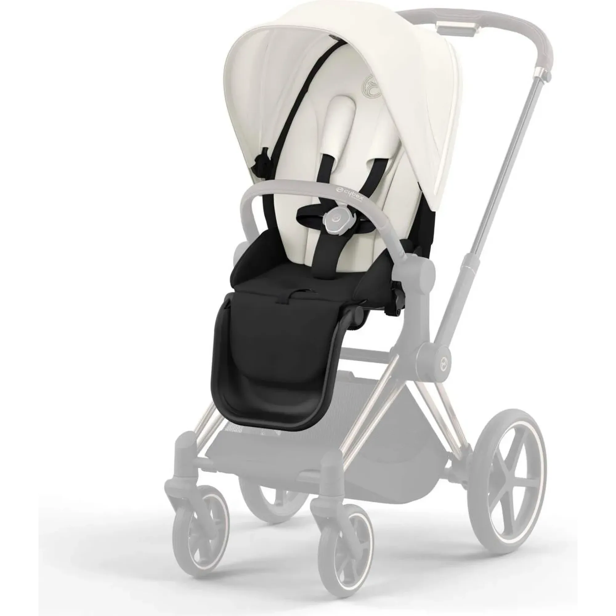 Чохол тканинний для прогулянкового блоку Cybex Priam Off White