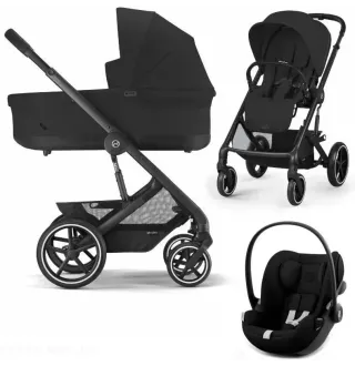 Коляска 3в1 Cybex Balios S Lux 2025 BLK Moon Black