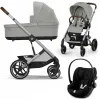 Коляска 3в1 Cybex Balios S Lux 2025 SLV Stone Grey