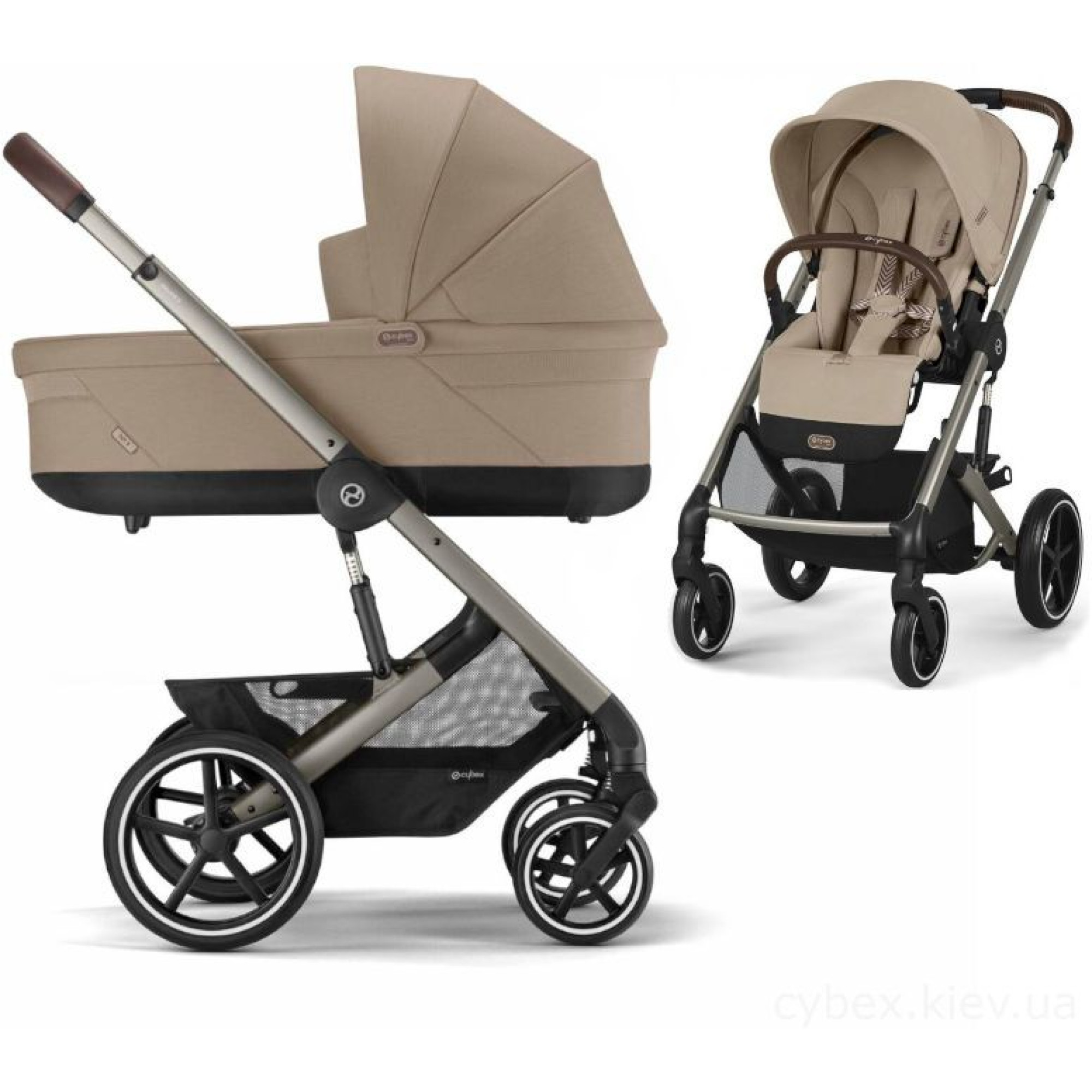 Коляска 2в1 Cybex Balios S Lux 2025 TPE Almond Beige