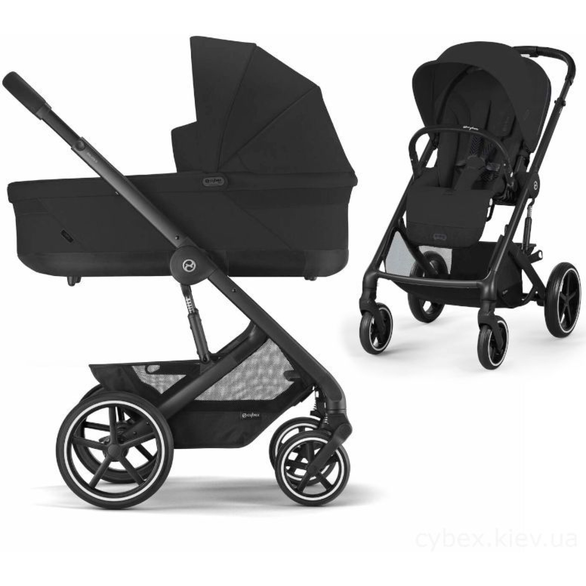 Коляска 2в1 Cybex Balios S Lux 2025 BLK Moon Black
