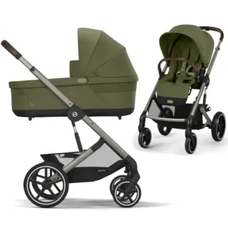Коляска 2в1 Cybex Balios S Lux 2025 TPE Moss Green