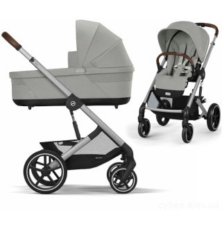 Коляска 2в1 Cybex Balios S Lux 2025 SLV Stone Grey