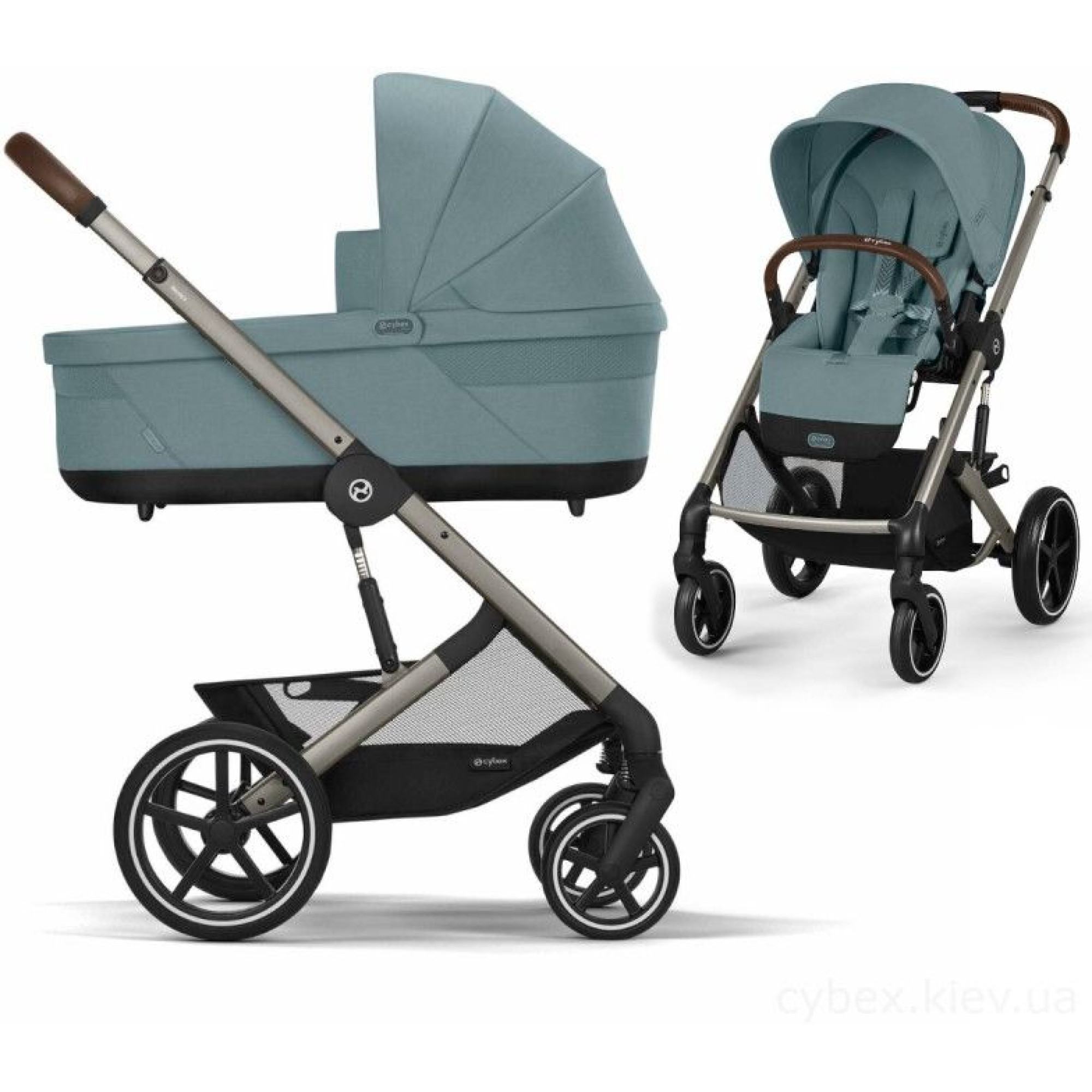 Коляска 2в1 Cybex Balios S Lux 2025 TPE Stormy Blue