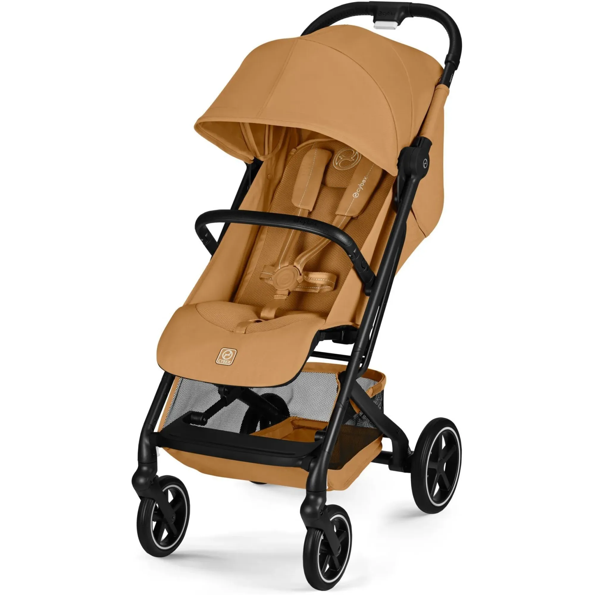Прогулянкова коляска Cybex Beezy Cinnamon Yellow (з бампером)