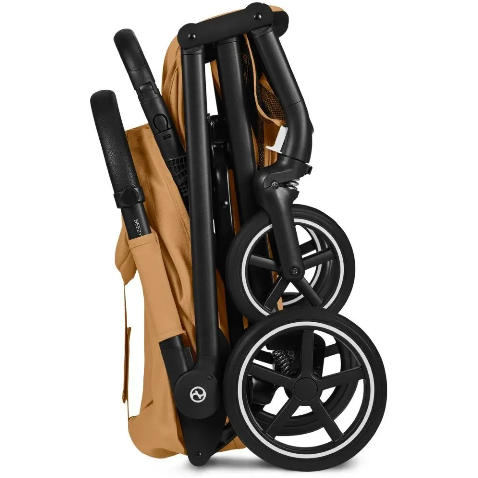 Прогулянкова коляска Cybex Beezy Cinnamon Yellow (з бампером)