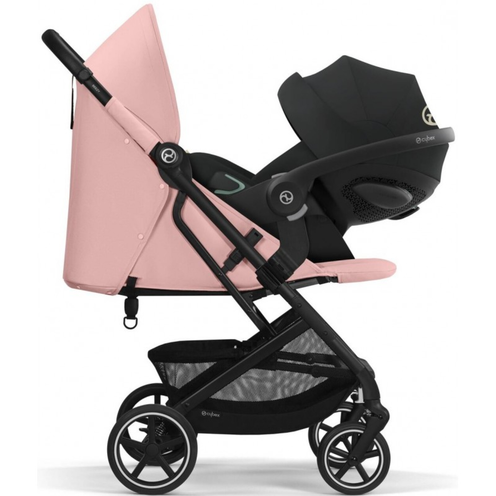Прогулянкова коляска Cybex Beezy Candy Pink (з бампером)