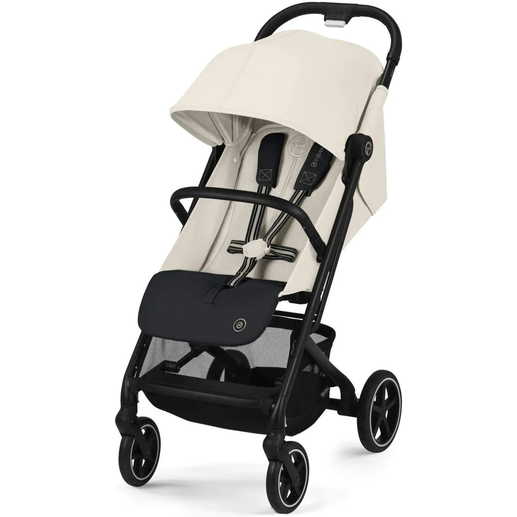 Прогулянкова коляска Cybex Beezy Canvas White (з бампером)