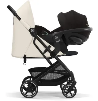 Прогулянкова коляска Cybex Beezy Canvas White (з бампером)