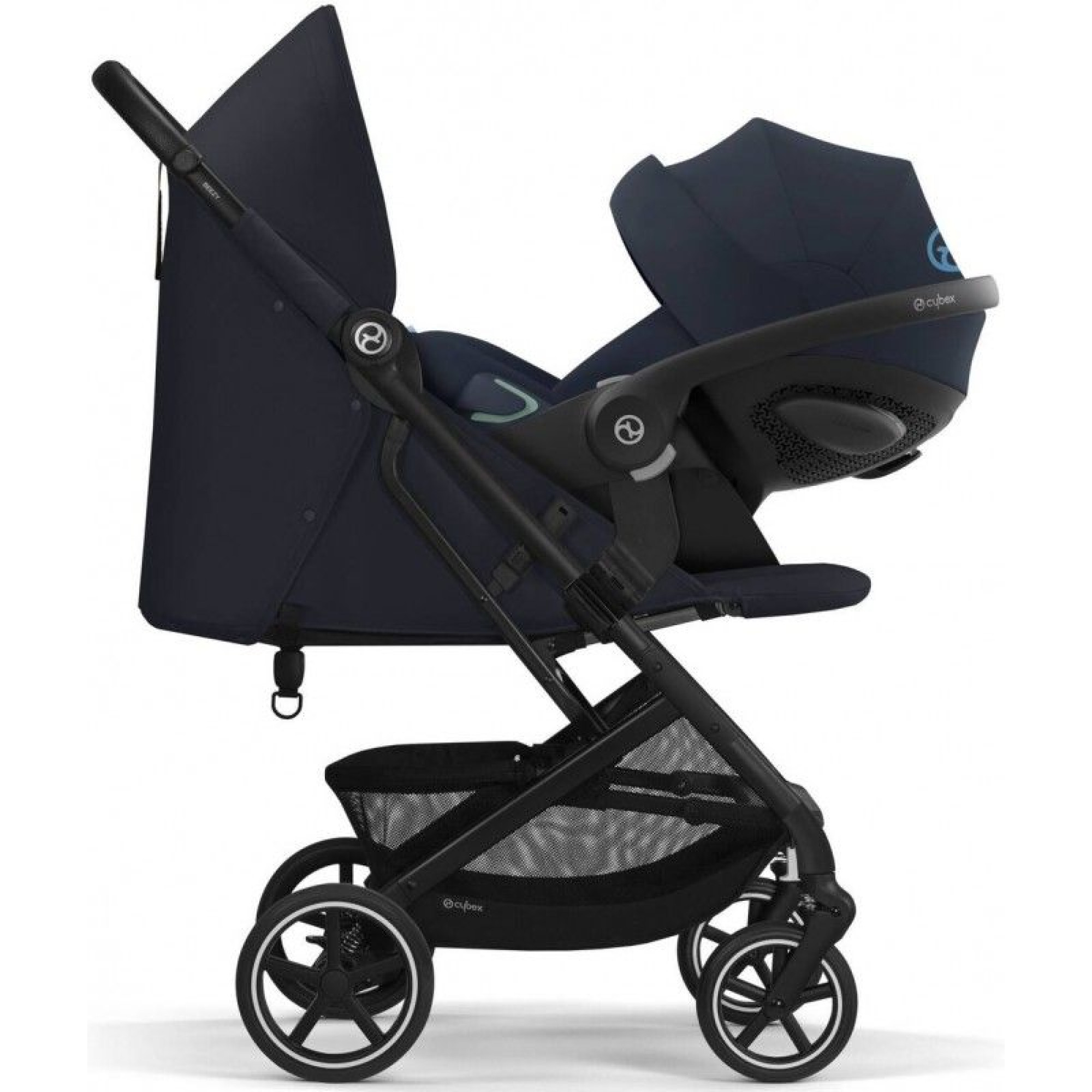 Прогулянкова коляска Cybex Beezy Dark Blue (з бампером)