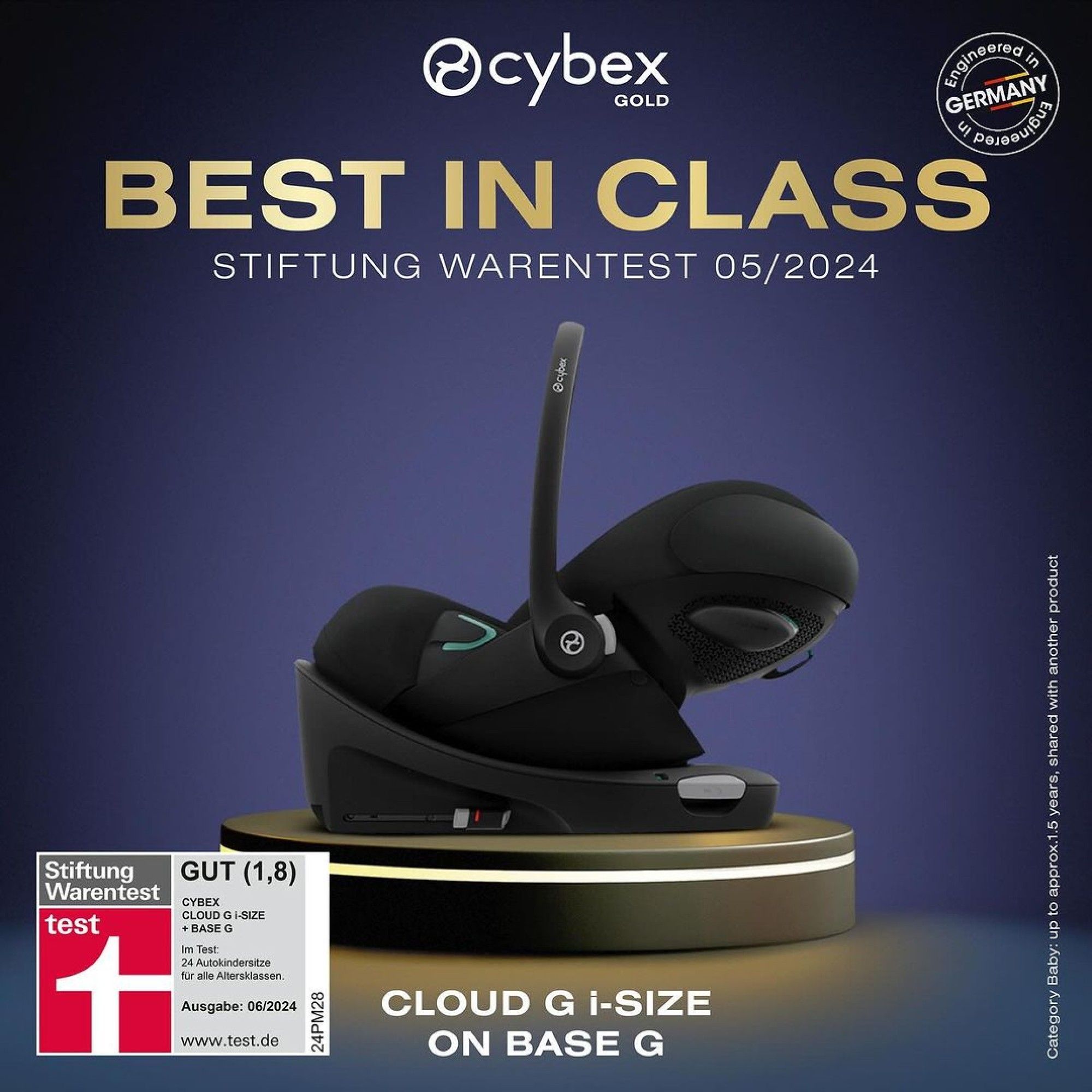 Автокрісло Cybex Cloud G i-Size Plus Stone Grey