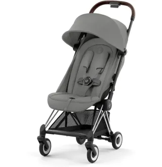 Прогулянкова коляска Cybex Coya Chrome Dark Brown Mirage Grey Прогулянкова коляска Cybex Coya Chrome Dark Brown Mirage Grey