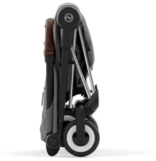 Прогулянкова коляска Cybex Coya Chrome Dark Brown Mirage Grey