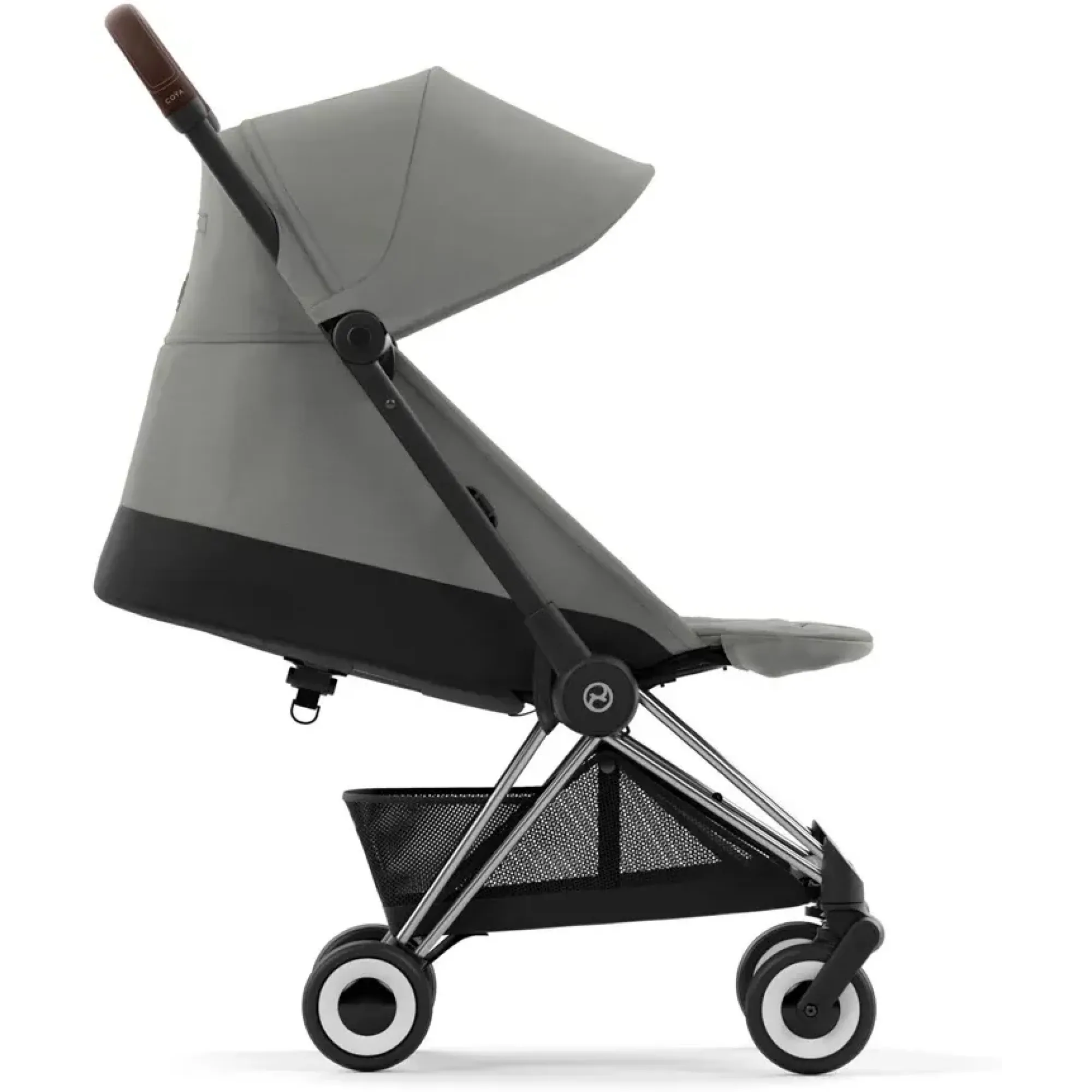 Прогулянкова коляска Cybex Coya Chrome Dark Brown Mirage Grey