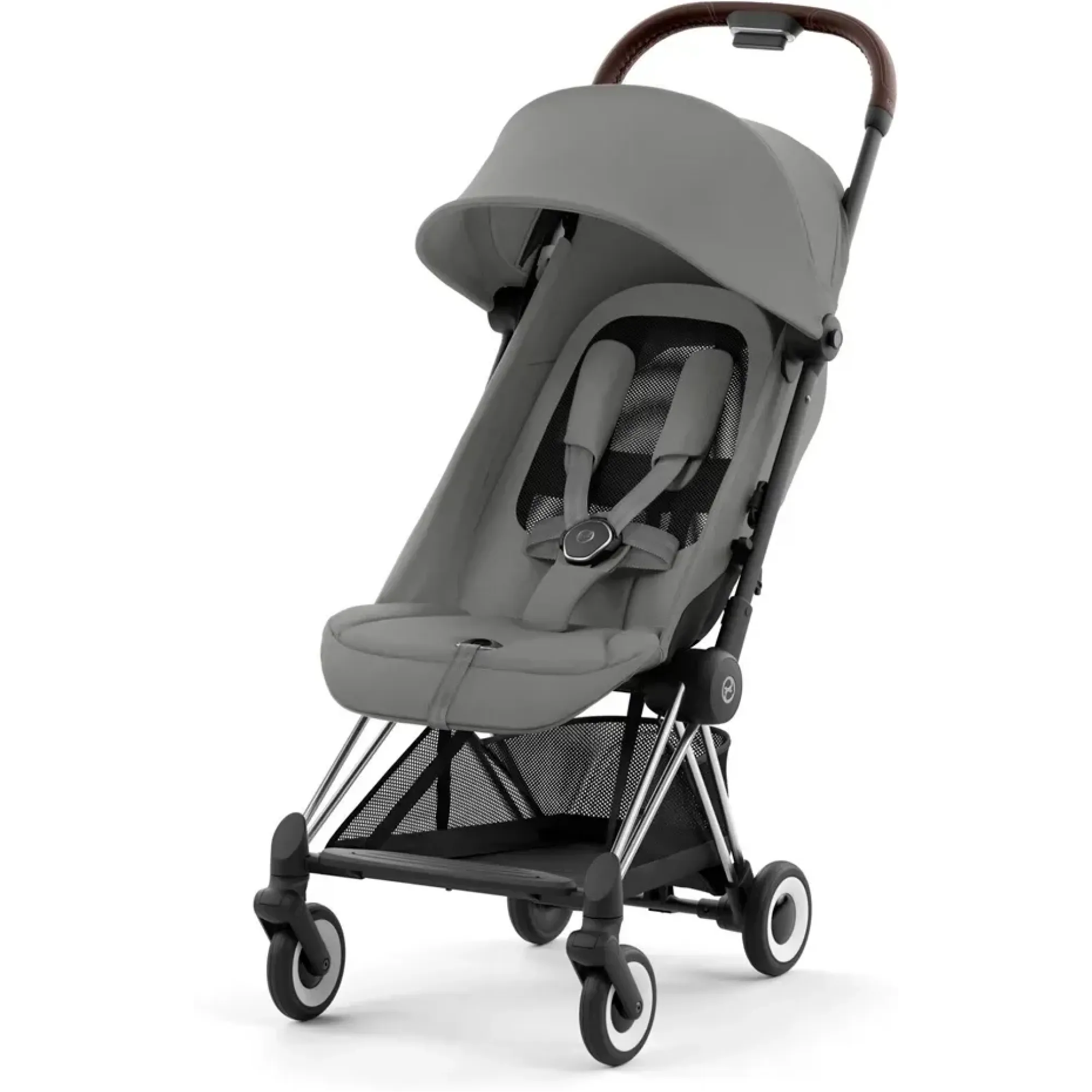 Прогулянкова коляска Cybex Coya Chrome Dark Brown Mirage Grey