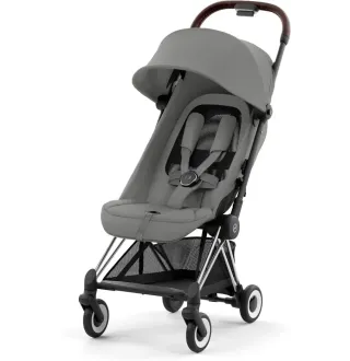 Прогулянкова коляска Cybex Coya Chrome Dark Brown Mirage Grey