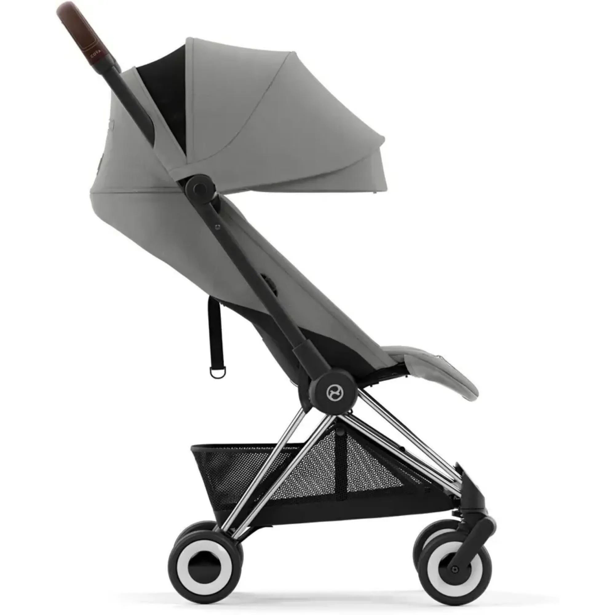 Прогулянкова коляска Cybex Coya Chrome Dark Brown Mirage Grey