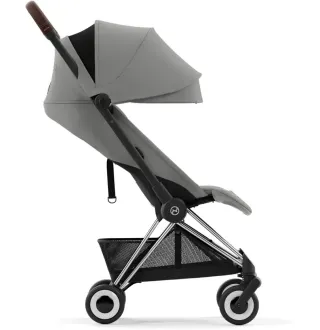 Прогулянкова коляска Cybex Coya Chrome Dark Brown Mirage Grey