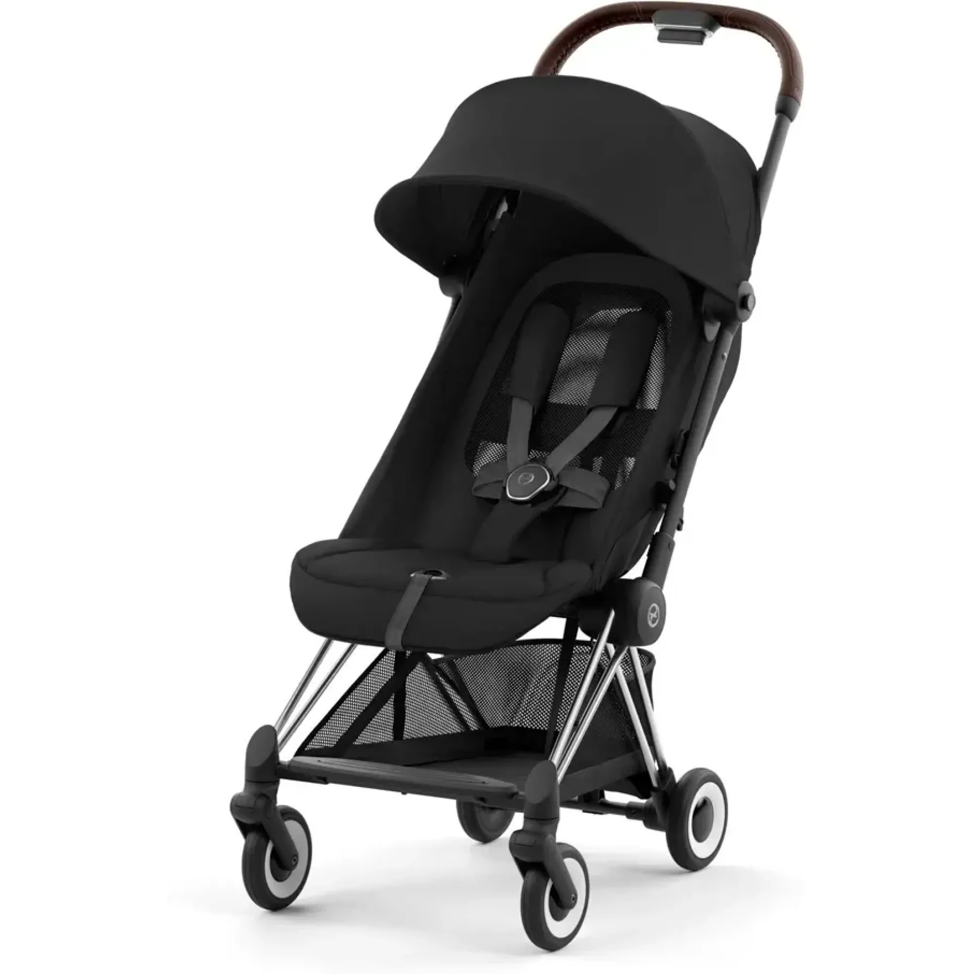 Прогулянкова коляска Cybex Coya Chrome Dark Brown Sepia Black