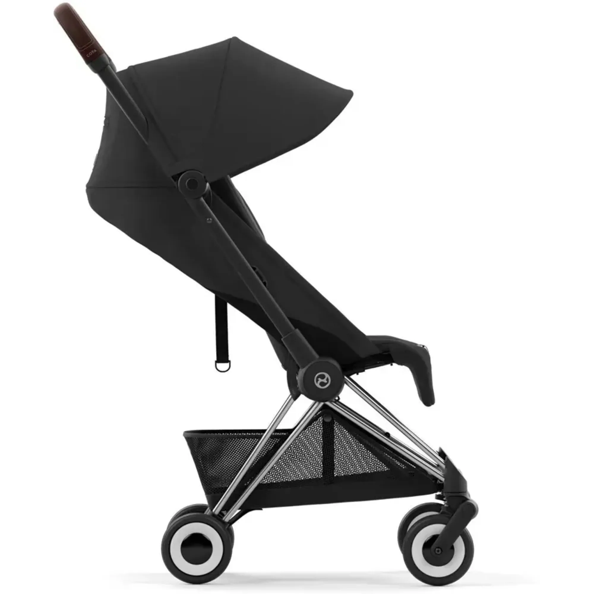 Прогулянкова коляска Cybex Coya Chrome Dark Brown Sepia Black