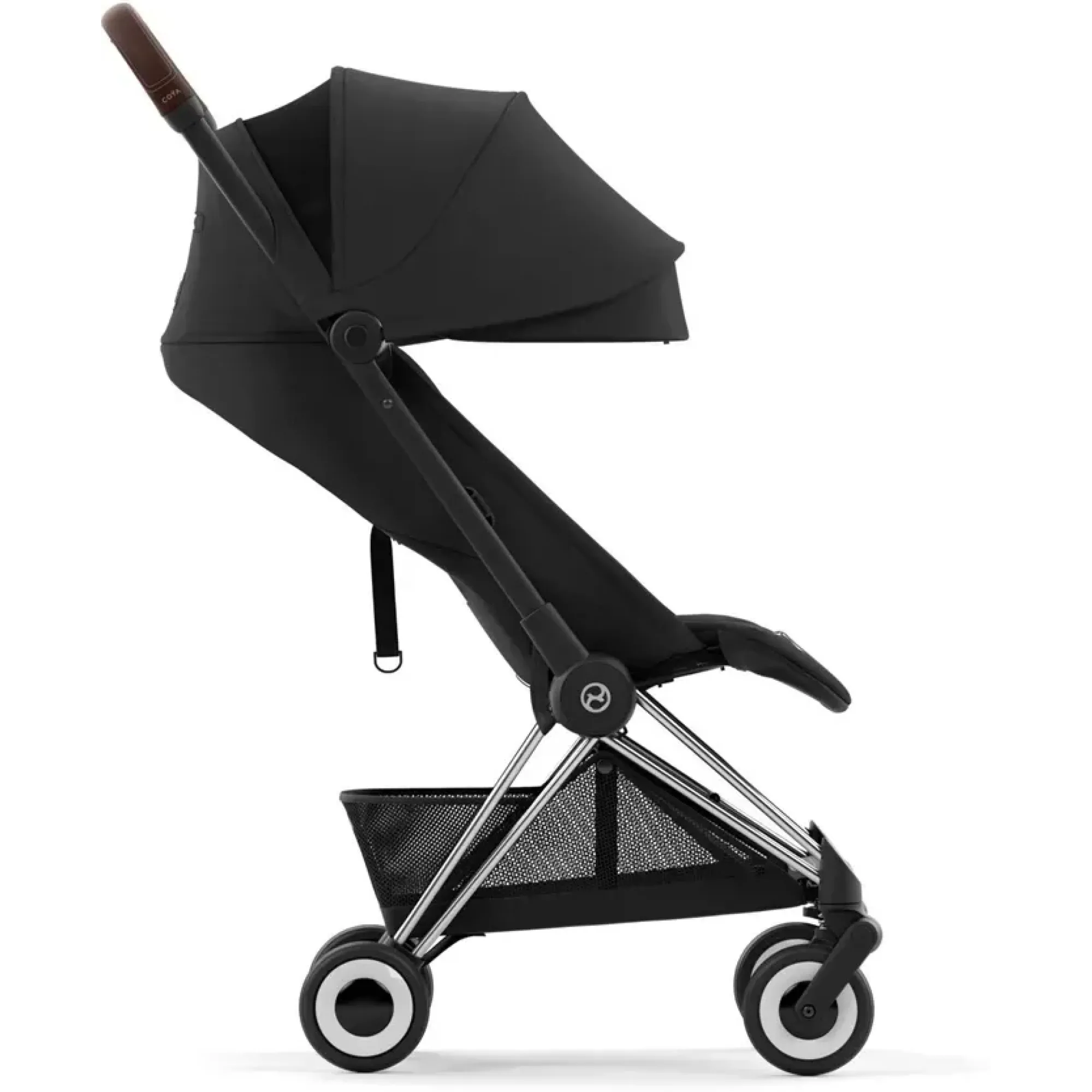Прогулянкова коляска Cybex Coya Chrome Dark Brown Sepia Black