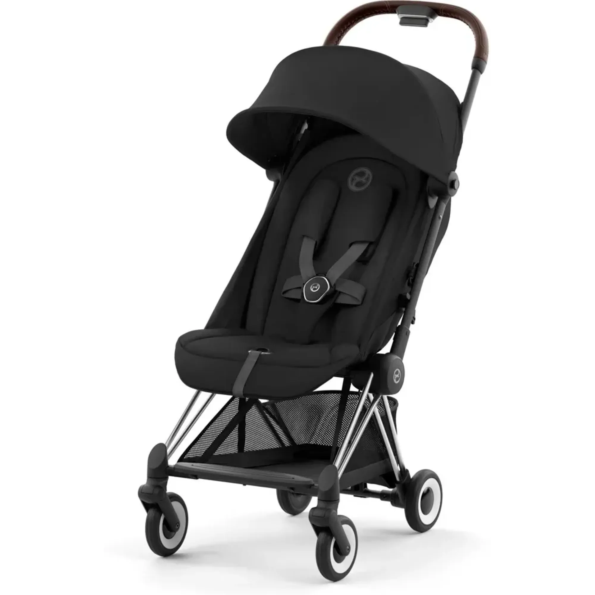 Прогулянкова коляска Cybex Coya Chrome Dark Brown Sepia Black