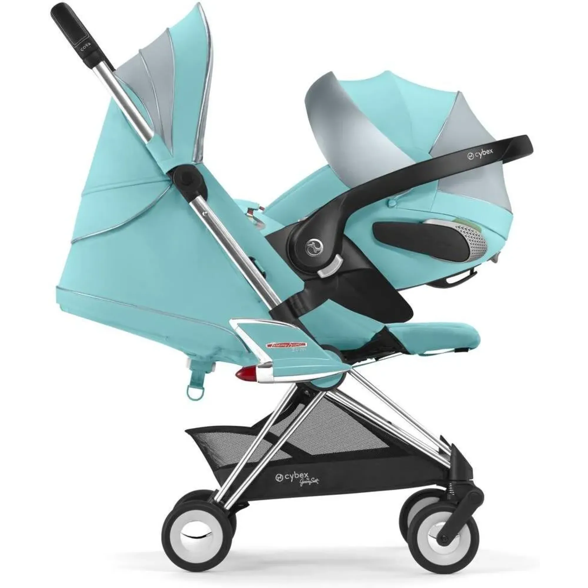Прогулянкова коляска Cybex Coya by Jeremy Scott Car (з бампером та дощовиком)