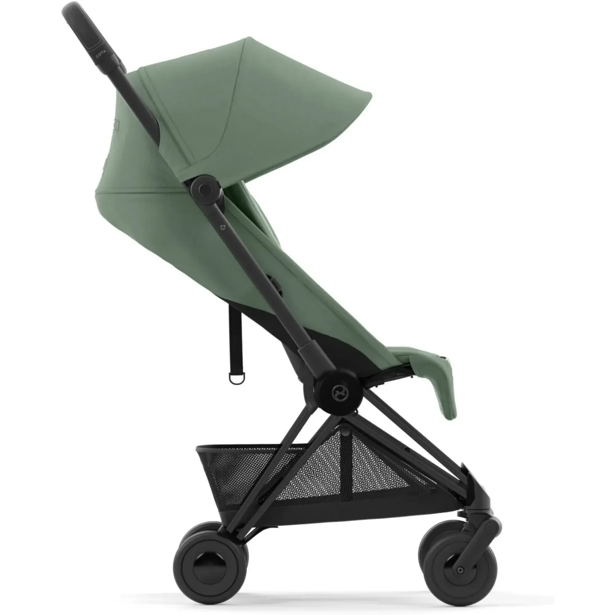 Прогулянкова коляска Cybex Coya Matt Black Leaf Green