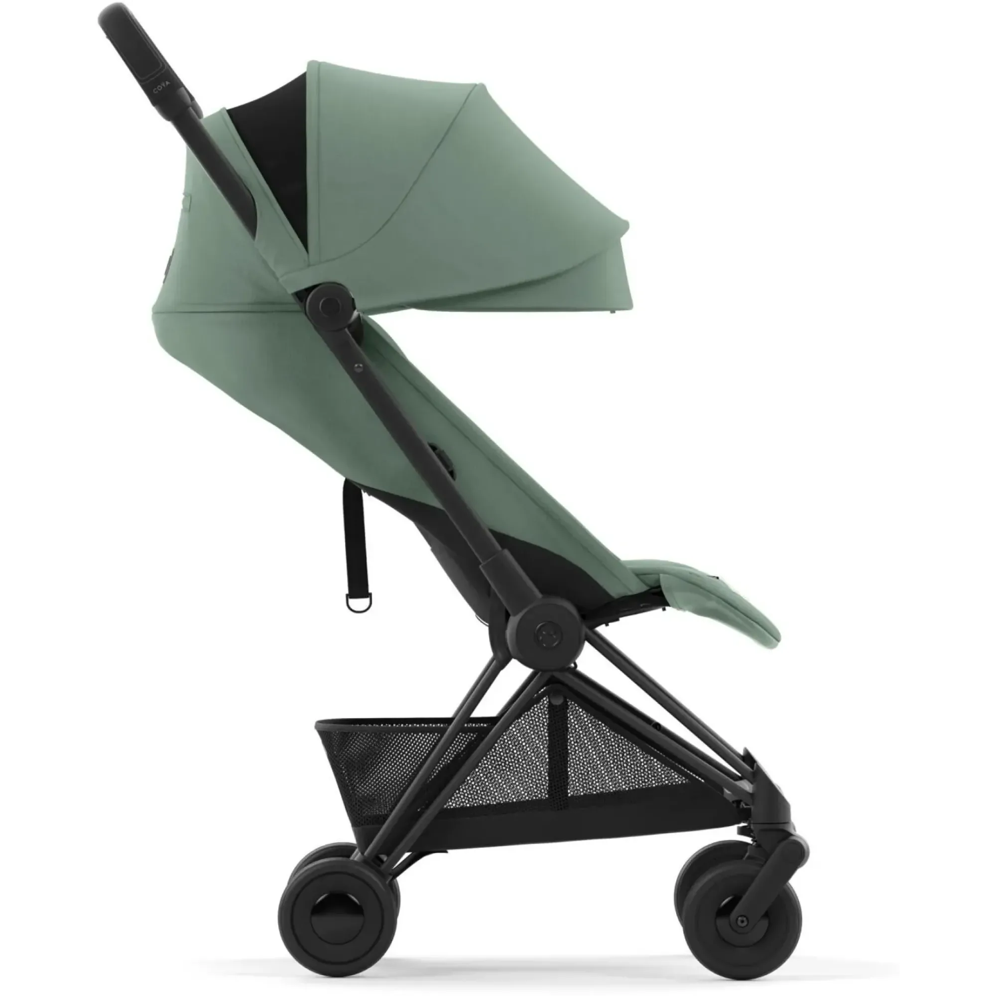 Прогулянкова коляска Cybex Coya Matt Black Leaf Green