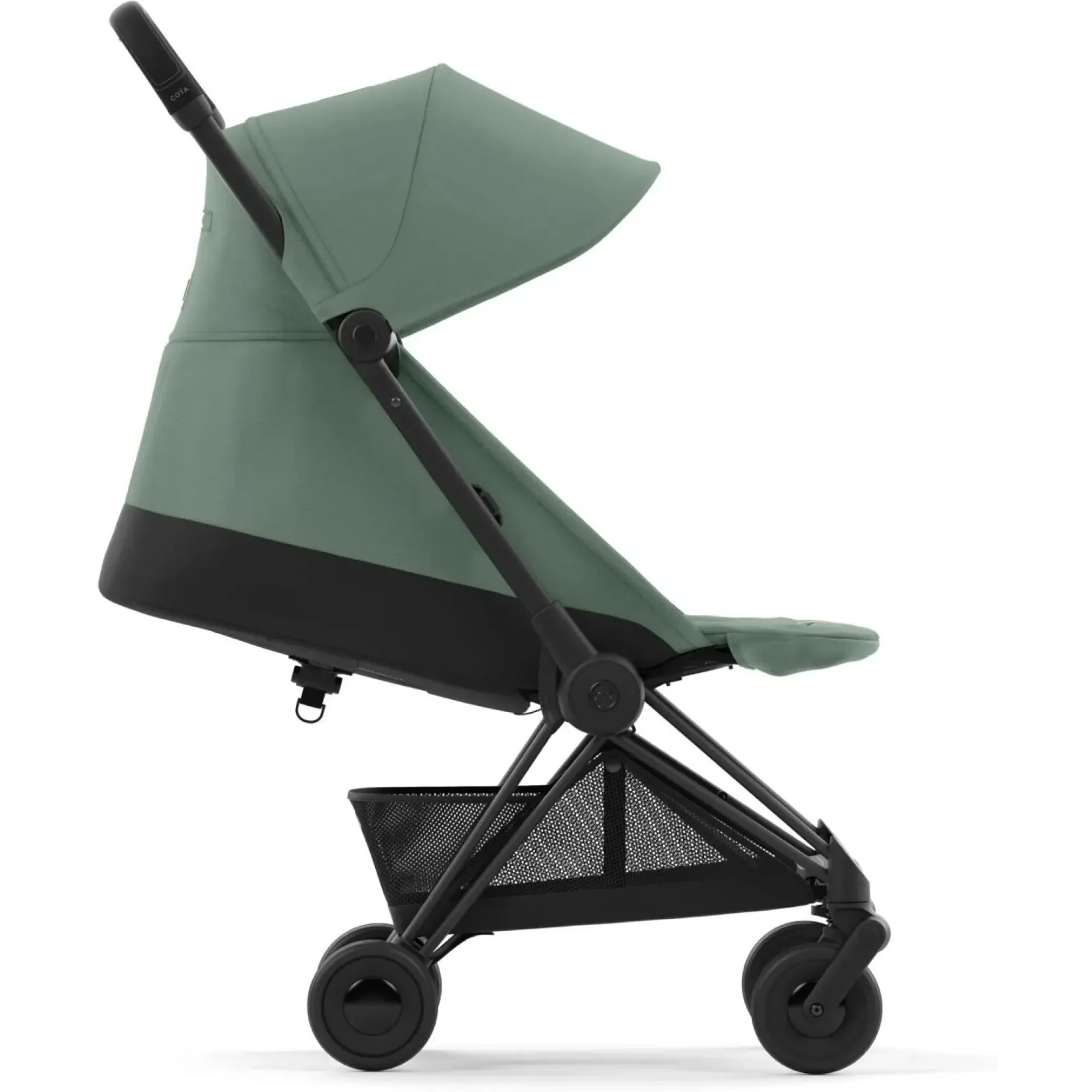 Прогулянкова коляска Cybex Coya Matt Black Leaf Green