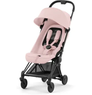 Прогулянкова коляска Cybex Coya Matt Black Peach Pink