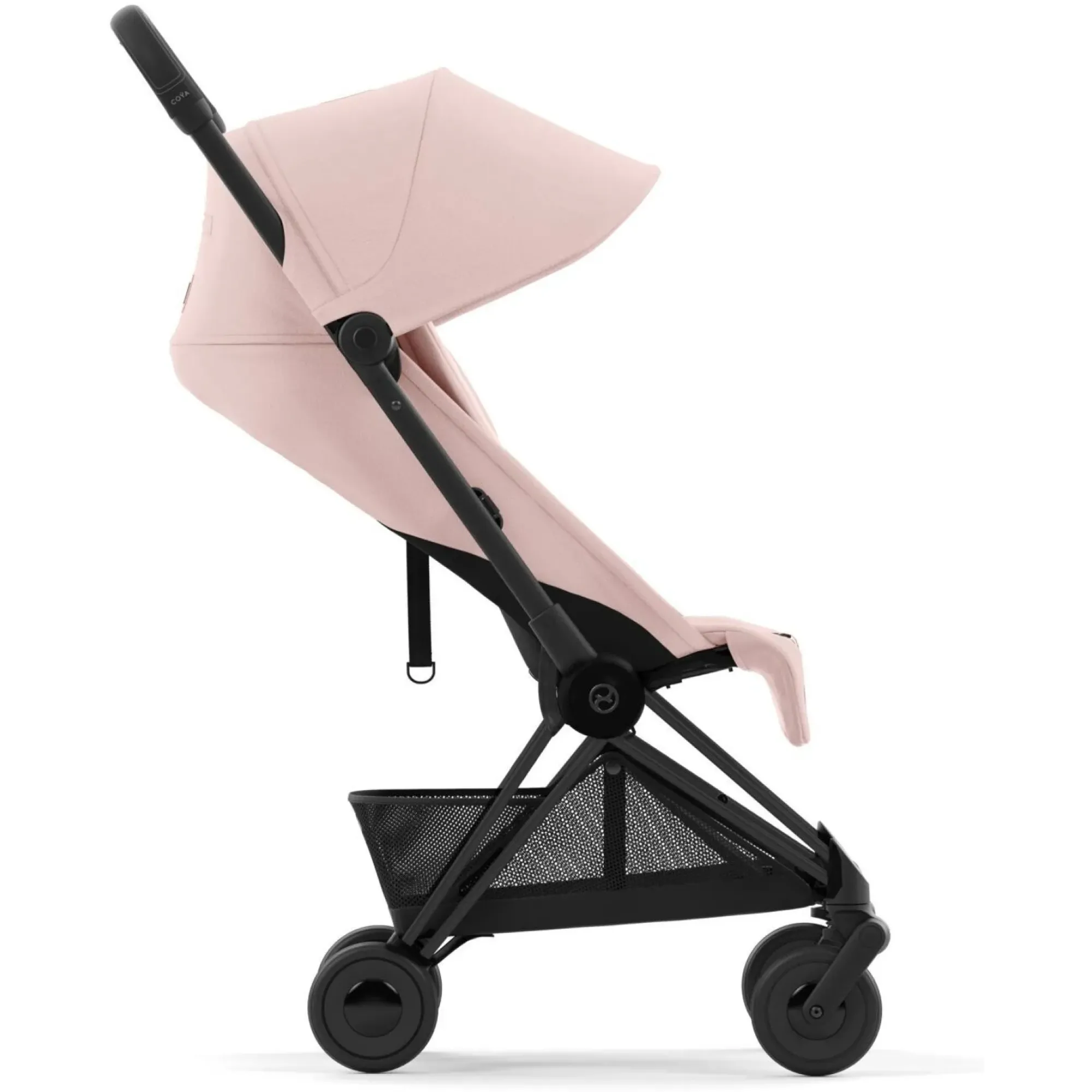 Прогулянкова коляска Cybex Coya Matt Black Peach Pink