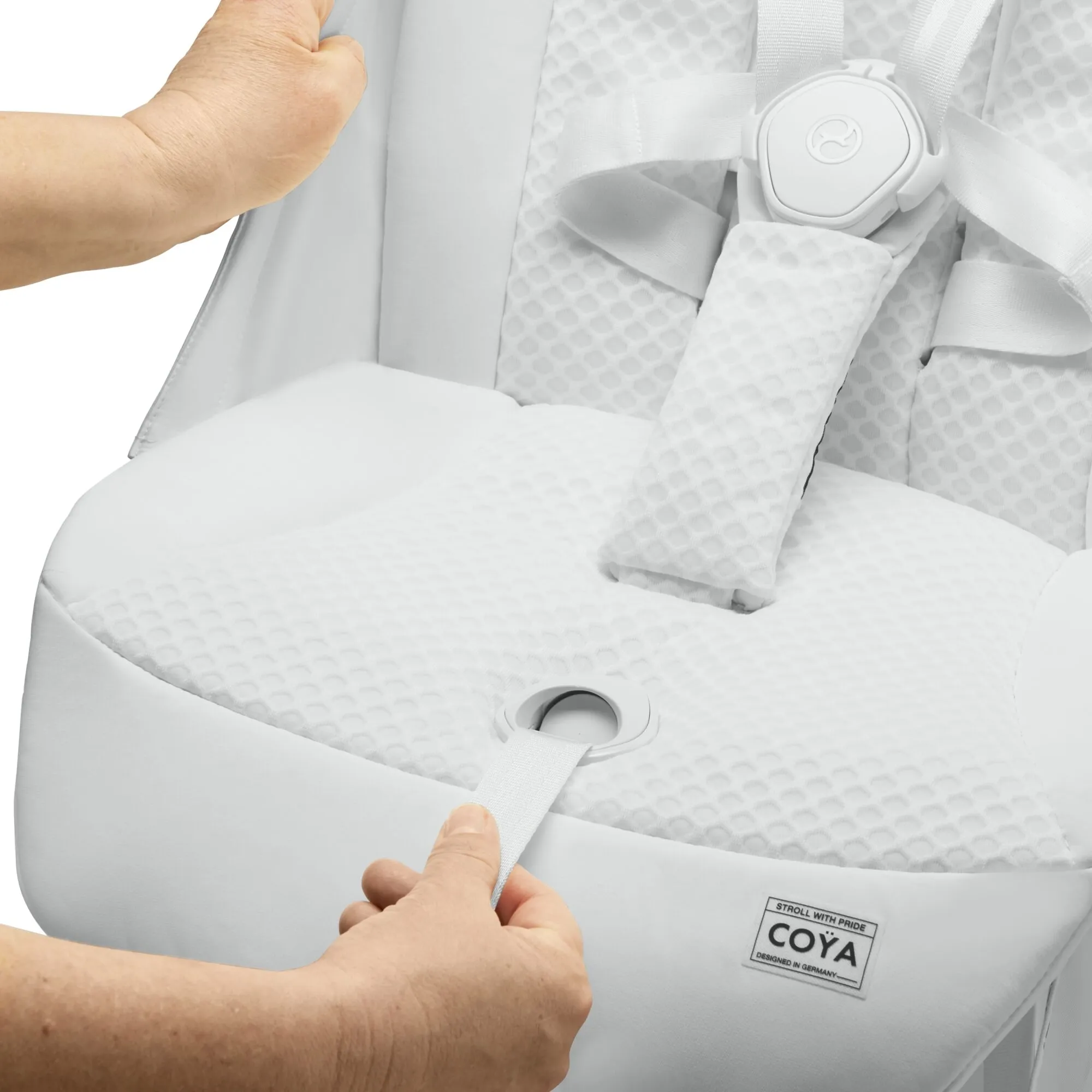 Прогулянкова коляска Cybex Coya Urban Mobility White (з бампером та дощовиком)