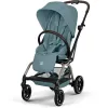 Прогулянкова коляска Cybex Eezy S Twist+ 2 TPE Stormy Blue (з бампером)