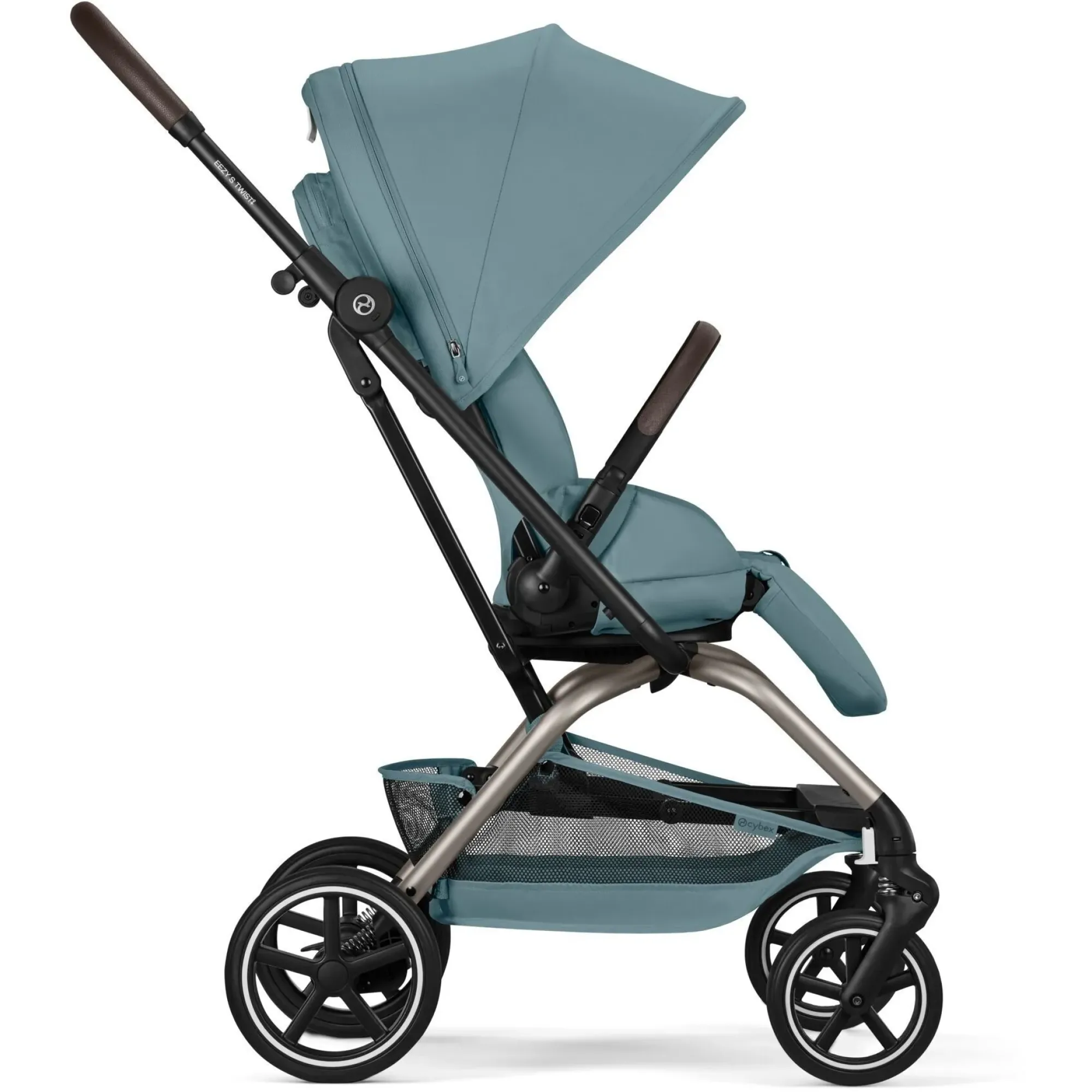 Прогулянкова коляска Cybex Eezy S Twist+ 2 TPE Stormy Blue (з бампером)