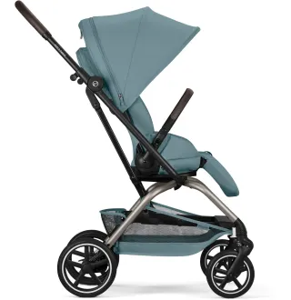 Прогулянкова коляска Cybex Eezy S Twist+ 2 TPE Stormy Blue (з бампером)