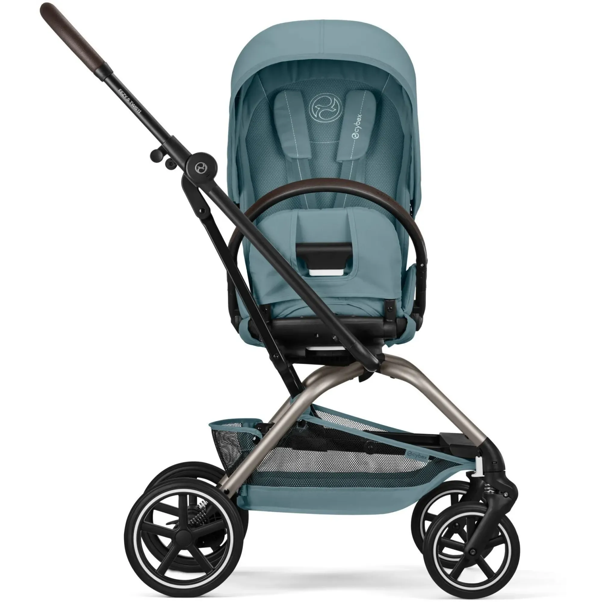 Прогулянкова коляска Cybex Eezy S Twist+ 2 TPE Stormy Blue (з бампером)
