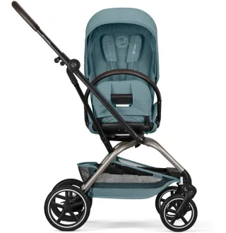 Прогулянкова коляска Cybex Eezy S Twist+ 2 TPE Stormy Blue (з бампером)